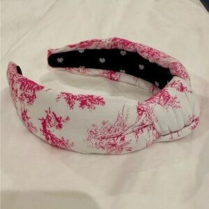 Lele Sadoughi Pink Toile Headband